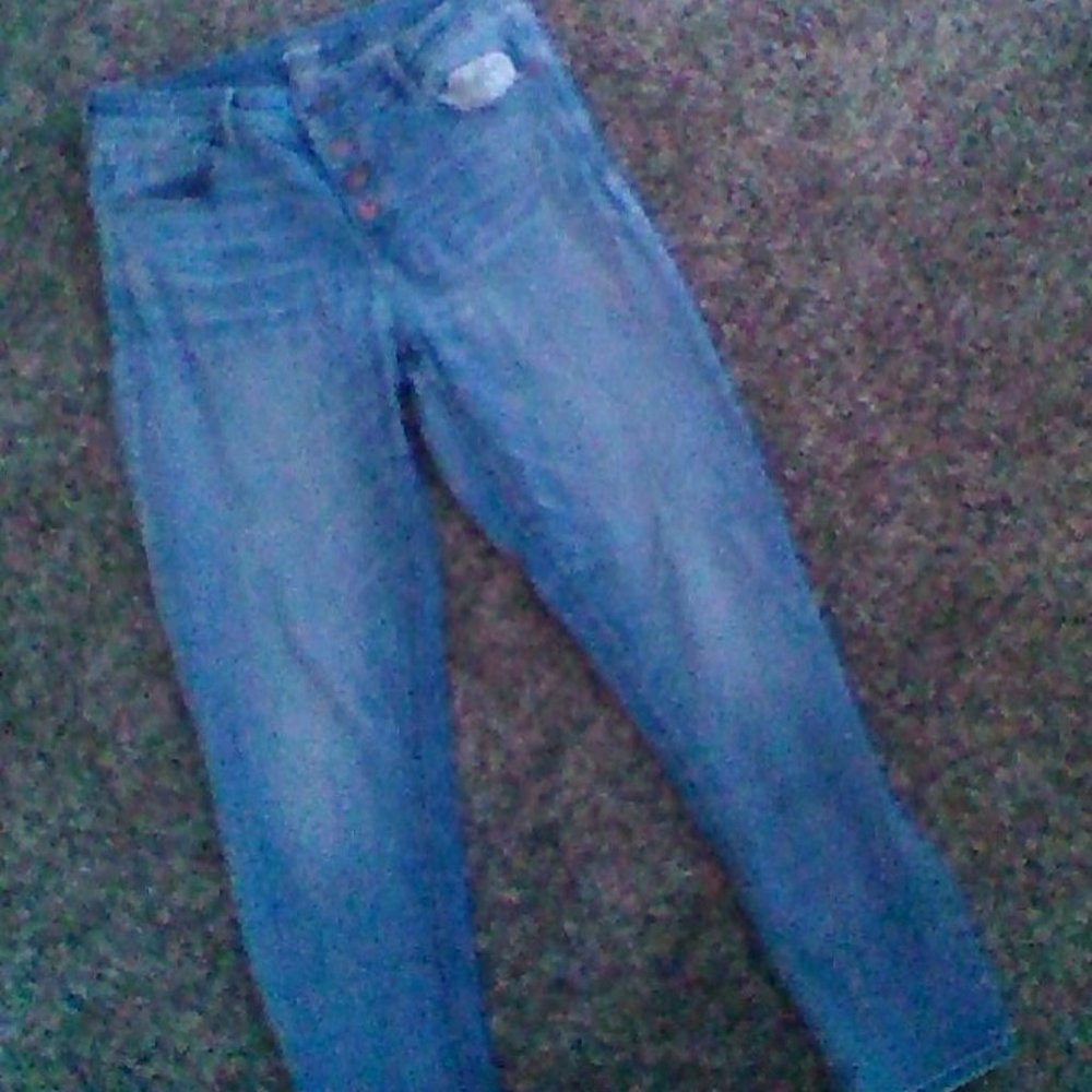 Four buttoned jeans. Blue. Rockstar